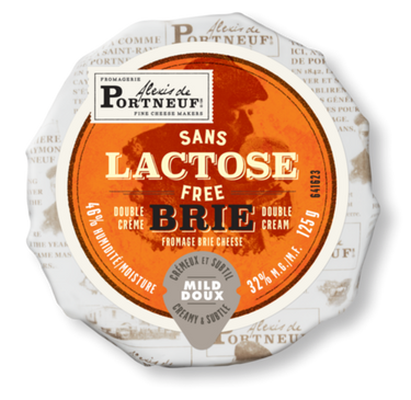 COM: ALEXIS DE PORTNEUF Lactose Free Brie 125 g - 4 x 125 Grams